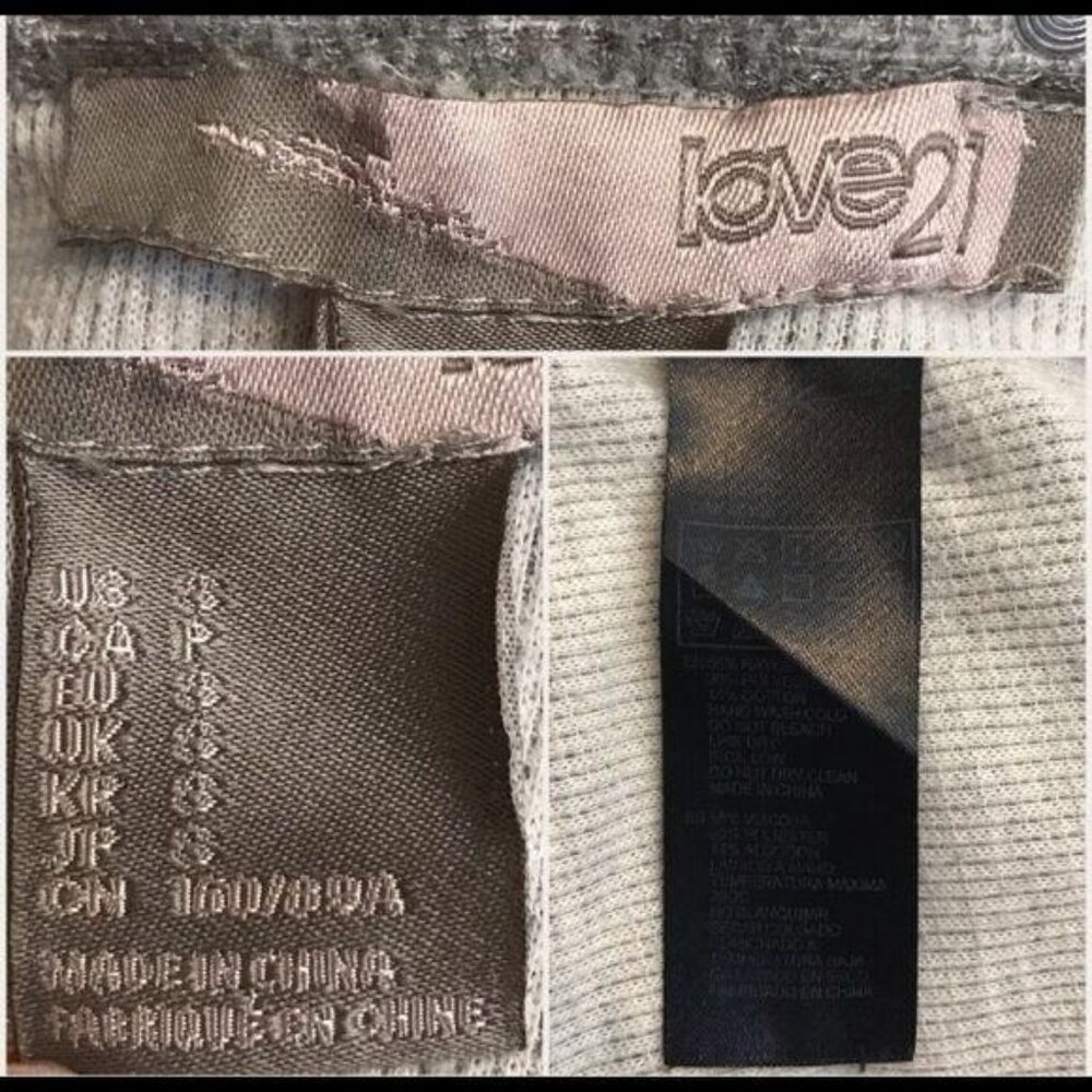 Love 21 grey studded high-low blouse small - Picture 6 of 6